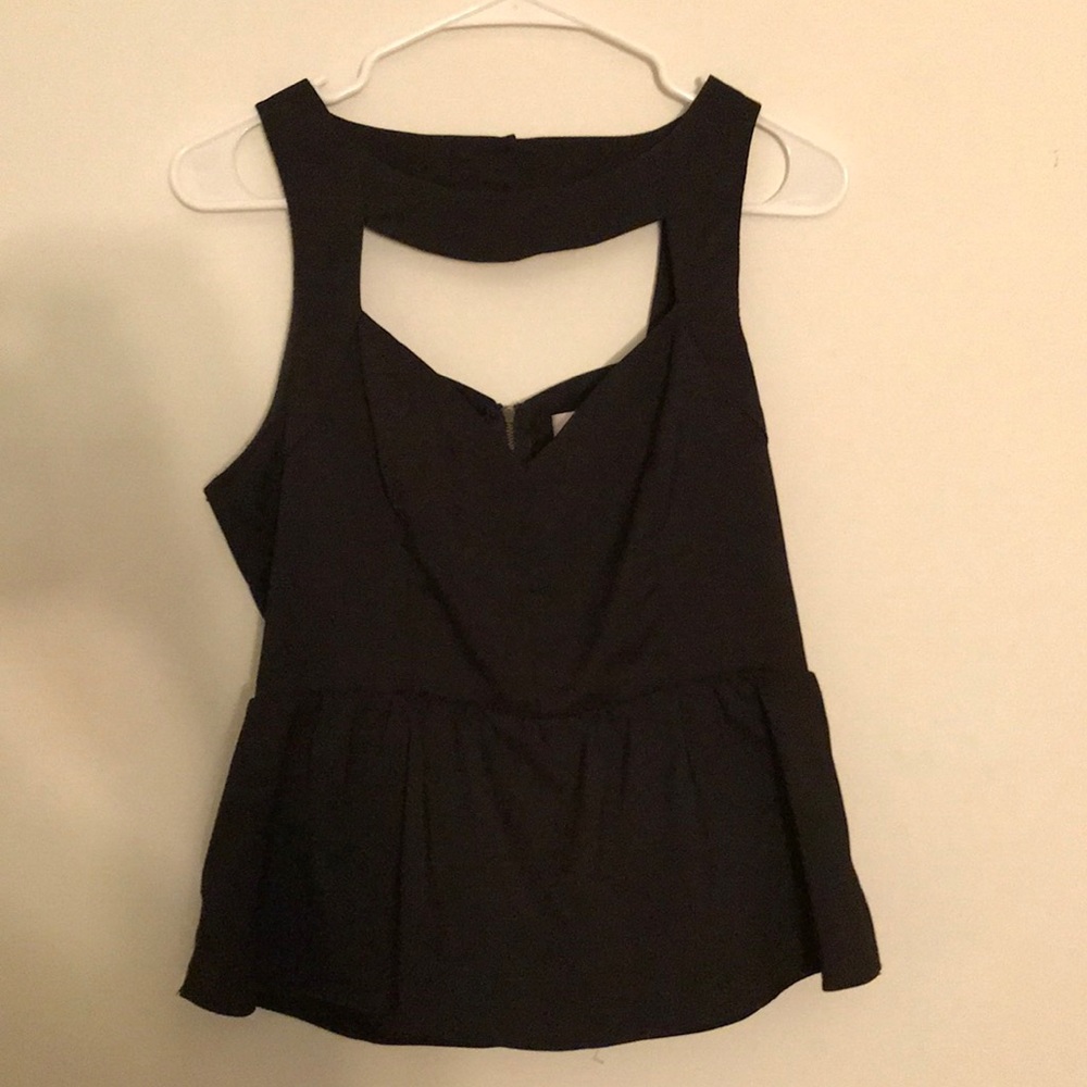 Black Peplum Top (from South Moon Under)